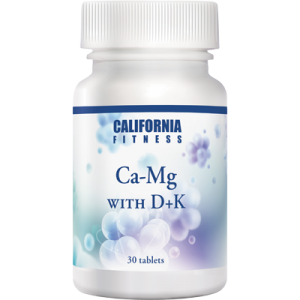 Ca-Mg with D+K 30 tabletek, Zdrowie kości, stawów, zębów, wysoka odporność